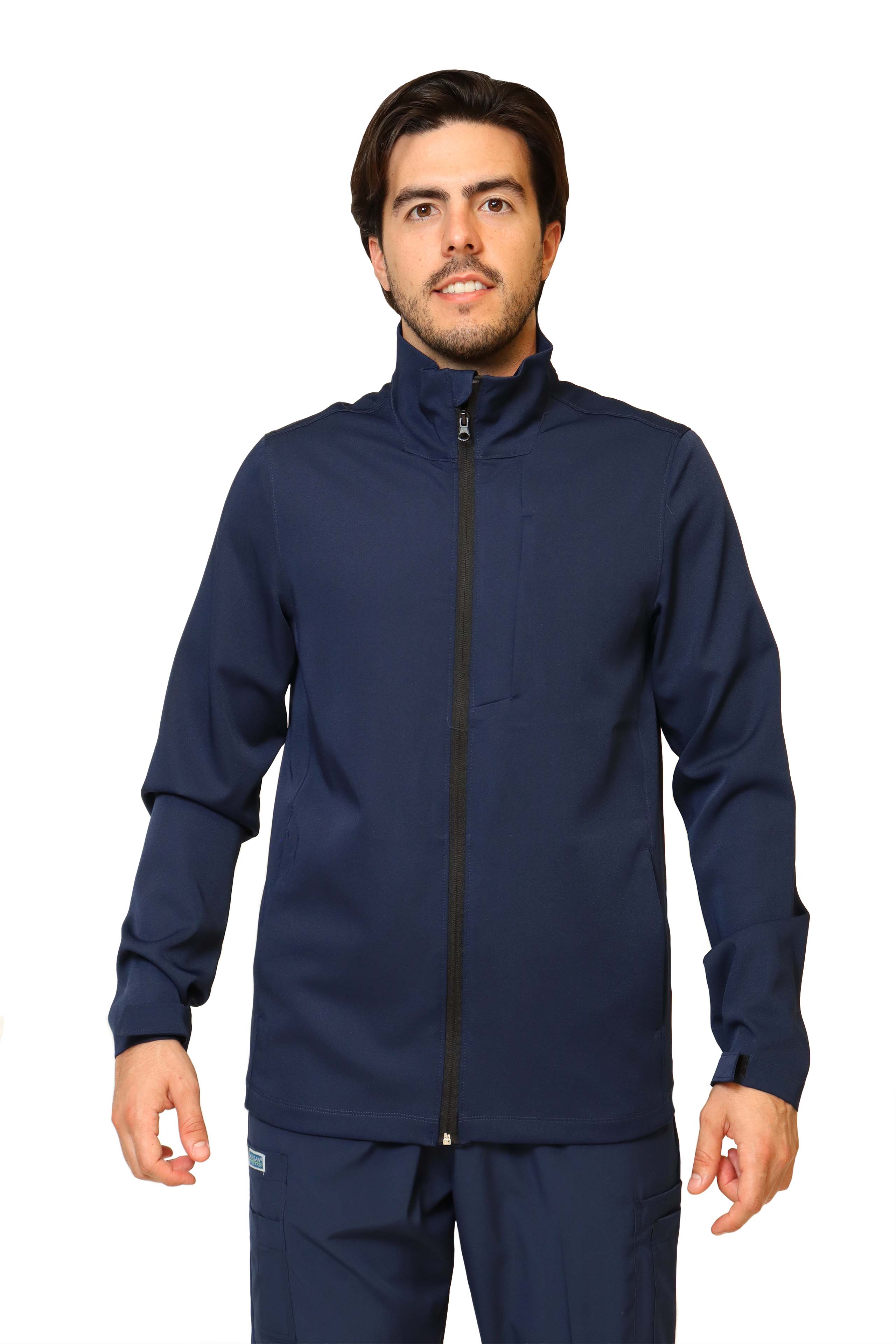 CHAMARRA FIT JACKET EXTRA GRUESA- DOBLE STRETCH CON CIERRE con REPELENTE A FLUIDOS para Caballero - EA-10