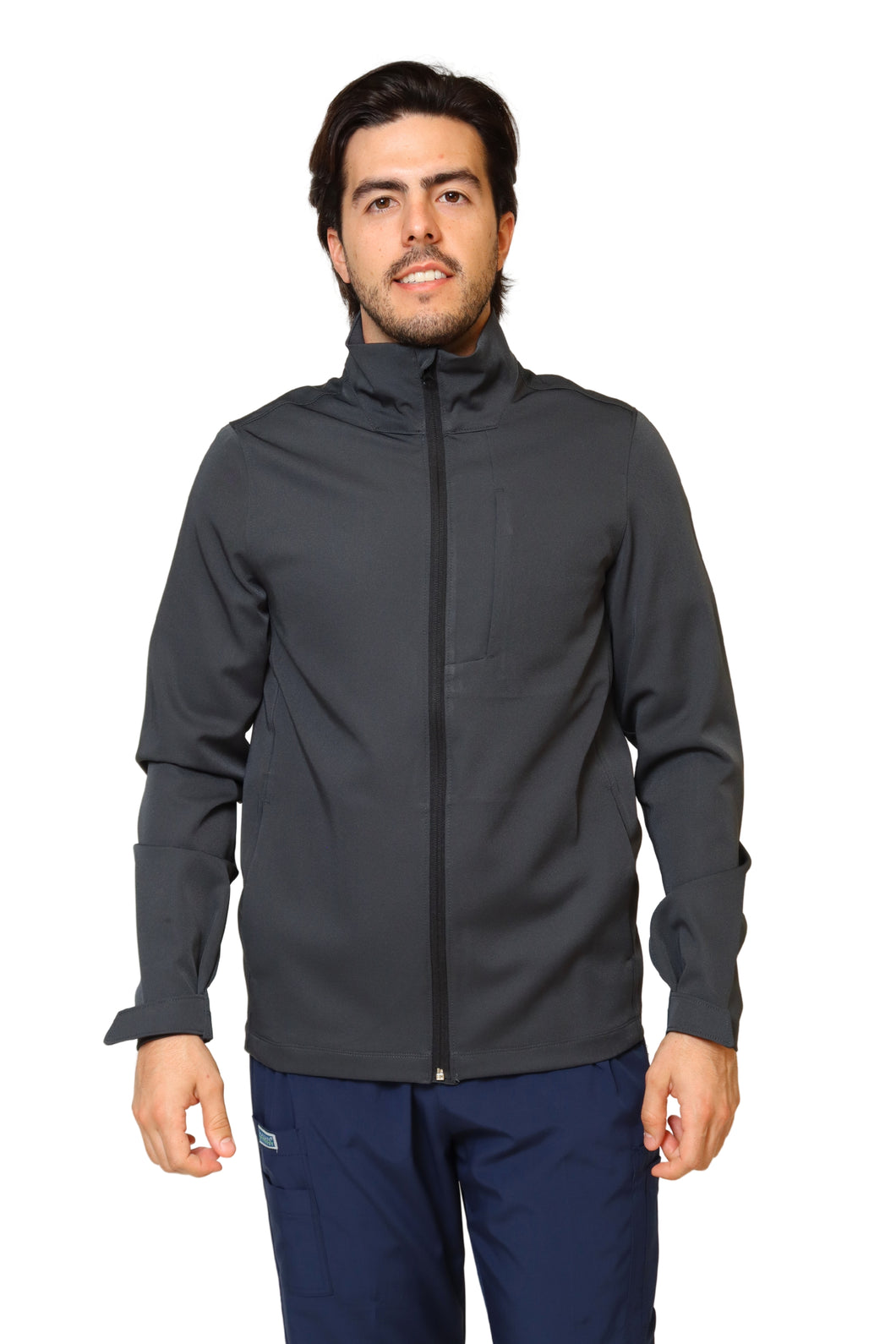 CHAMARRA FIT JACKET EXTRA GRUESA- DOBLE STRETCH CON CIERRE con REPELENTE A FLUIDOS para Caballero - EA-10