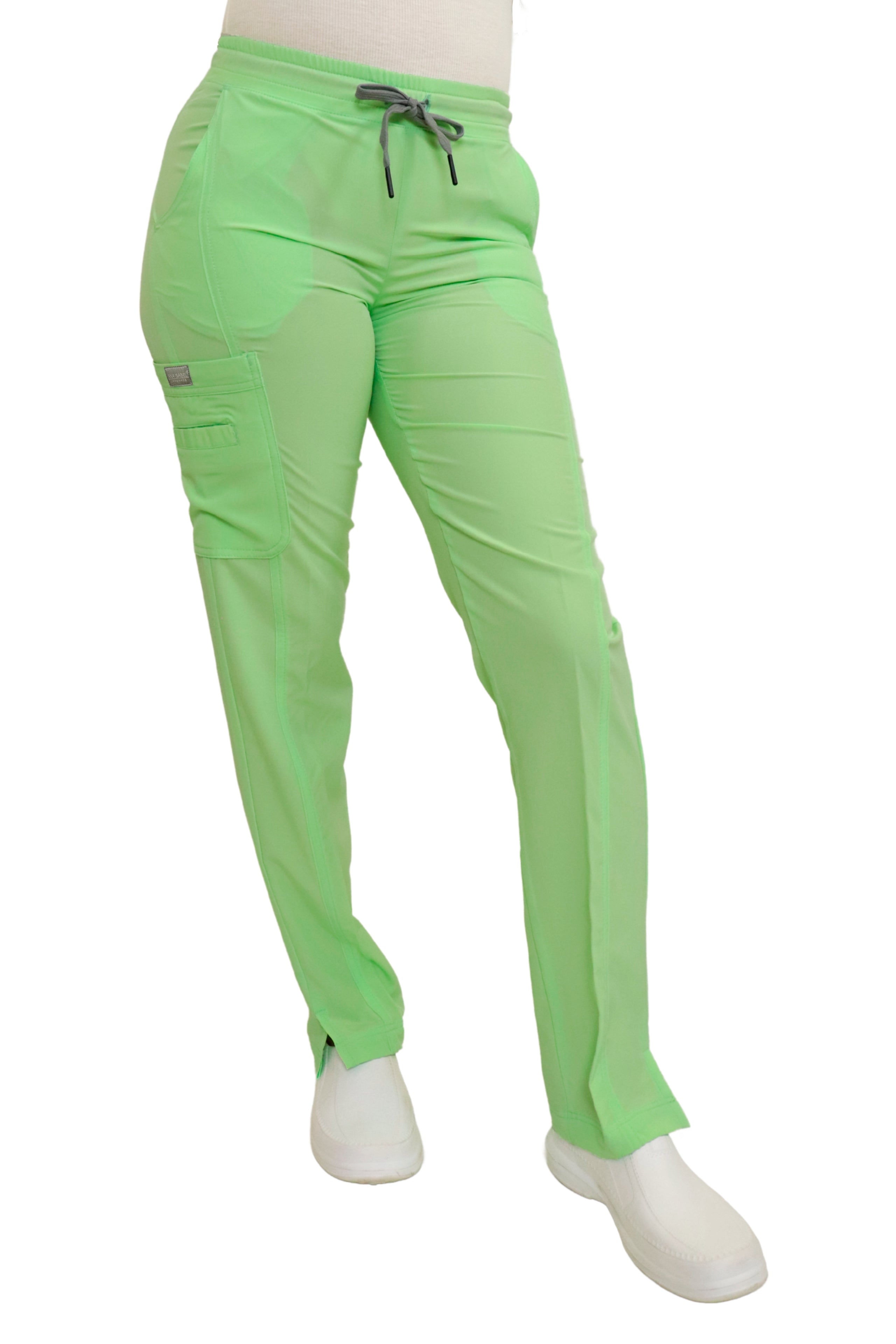 PANTALÓN EGD-145 HIGH WAIST DAMA ETIQUETA GRIS