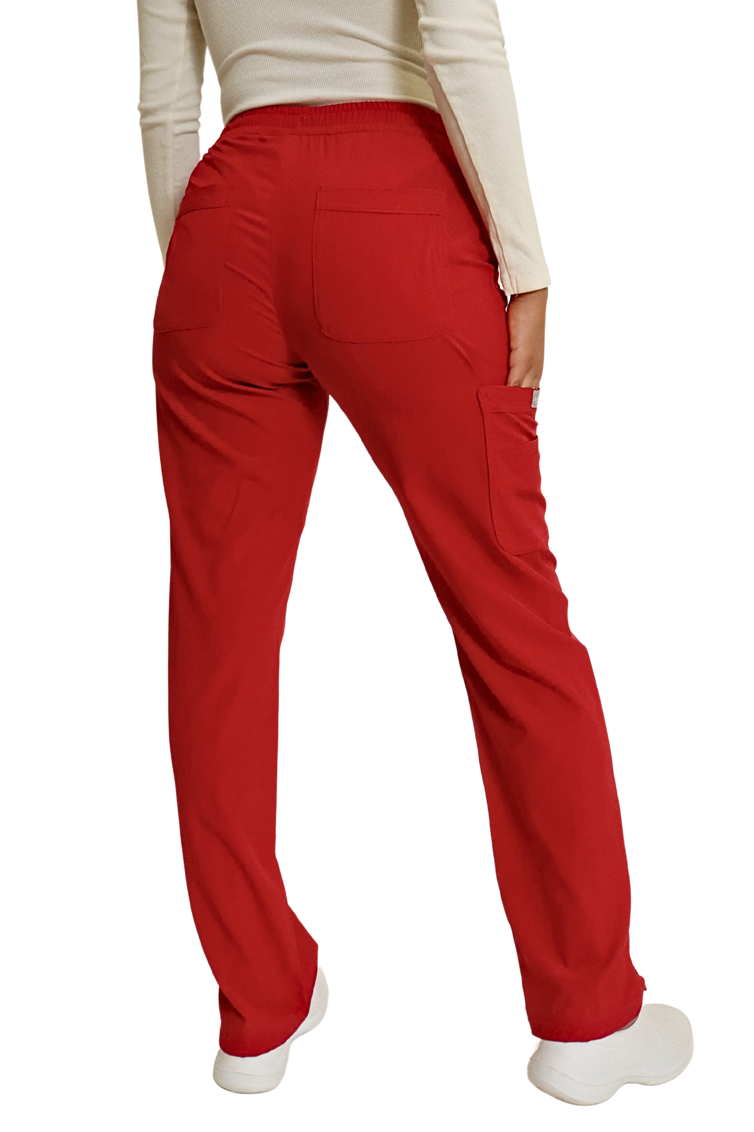 PANTALÓN EGD-145 HIGH WAIST DAMA ETIQUETA GRIS