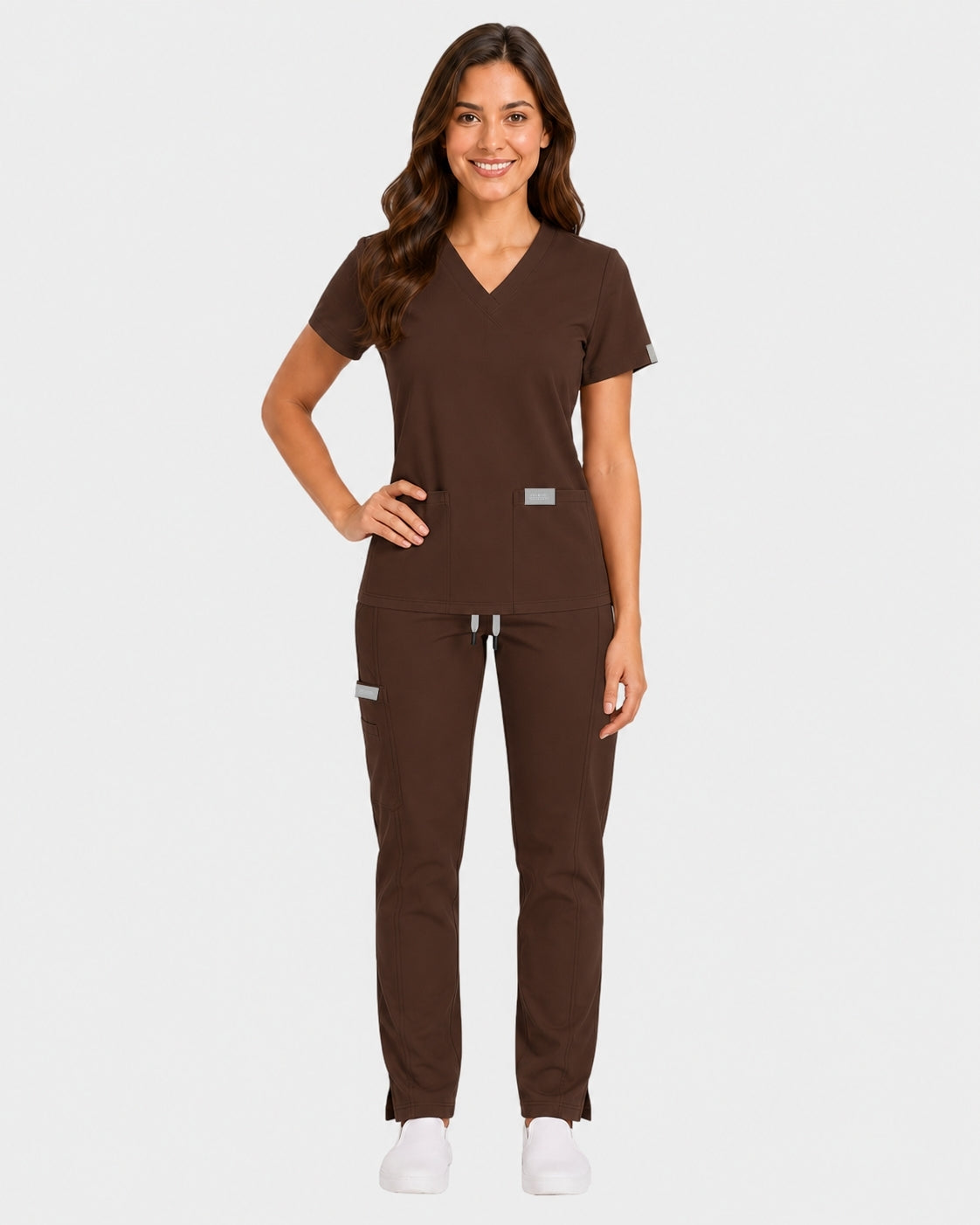 CONJUNTO EGD-21 DIANA - ETIQUETA GRIS DAMA- PANTALÓN HIGH WAIST EGD-145