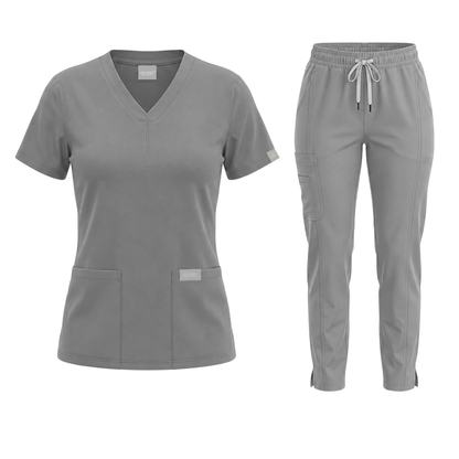 CONJUNTO EGD-21 DIANA - ETIQUETA GRIS DAMA- PANTALÓN HIGH WAIST EGD-145