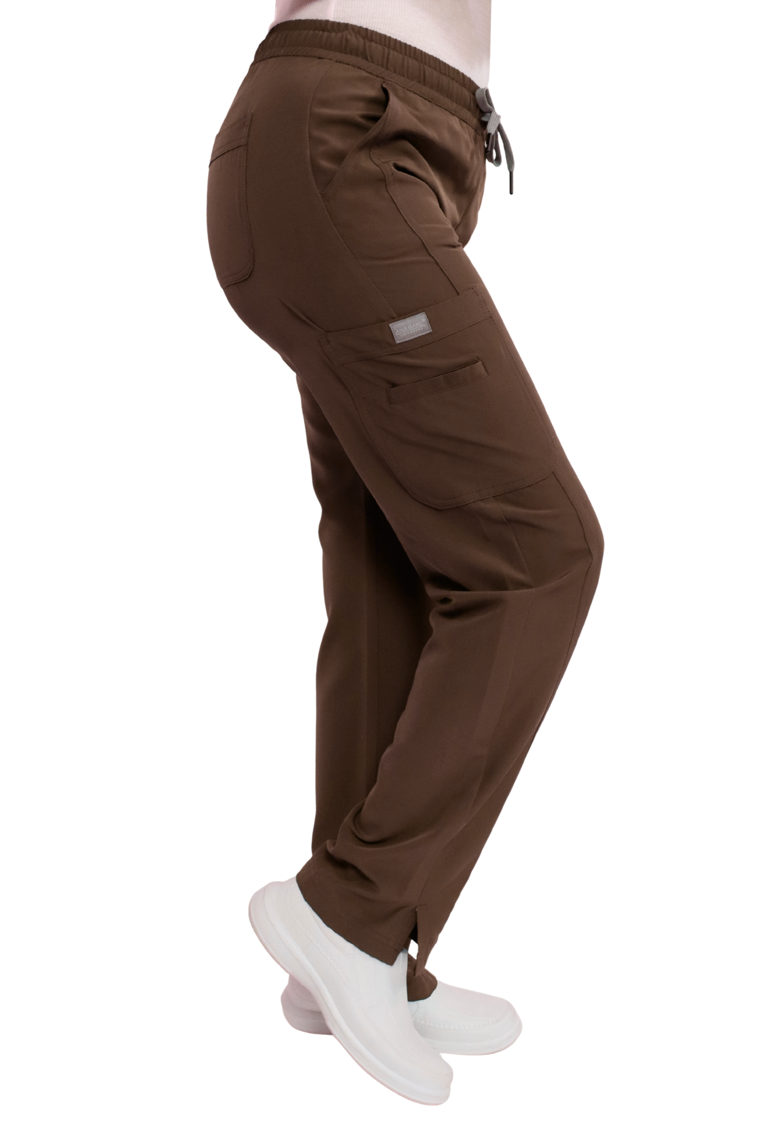 PANTALÓN EGD-145 HIGH WAIST DAMA ETIQUETA GRIS