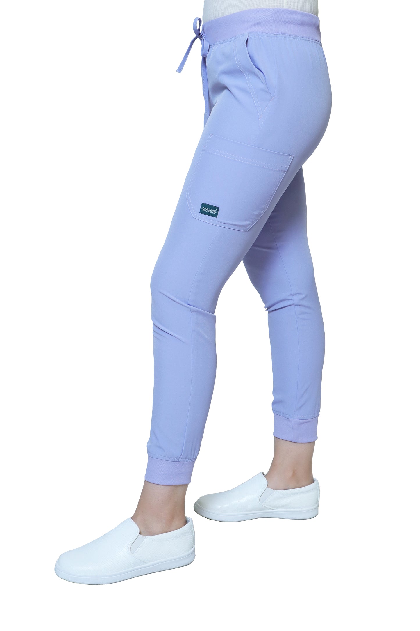 Conjunto SET Filipina MANGA LARGA y Pantalón JOGGER EV-16 Tatita REPELENTE A FLUIDOS-Color LILA Dama-Ana Isabel Uniformes