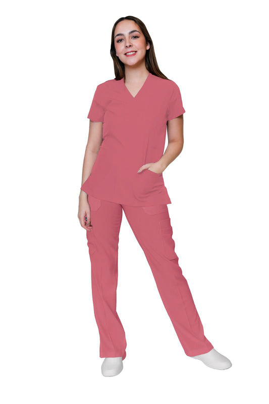 CONJUNTO EV-04 TATITA DAMA- PANTALÓN RECTO CON RIB EV-121