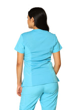 Cargar imagen en el visor de la galería, Conjunto SET Filipina y Pantalón JOGGER EV-04 Tatita REPELENTE A FLUIDOS-Color AQUA Dama-Ana Isabel Uniformes
