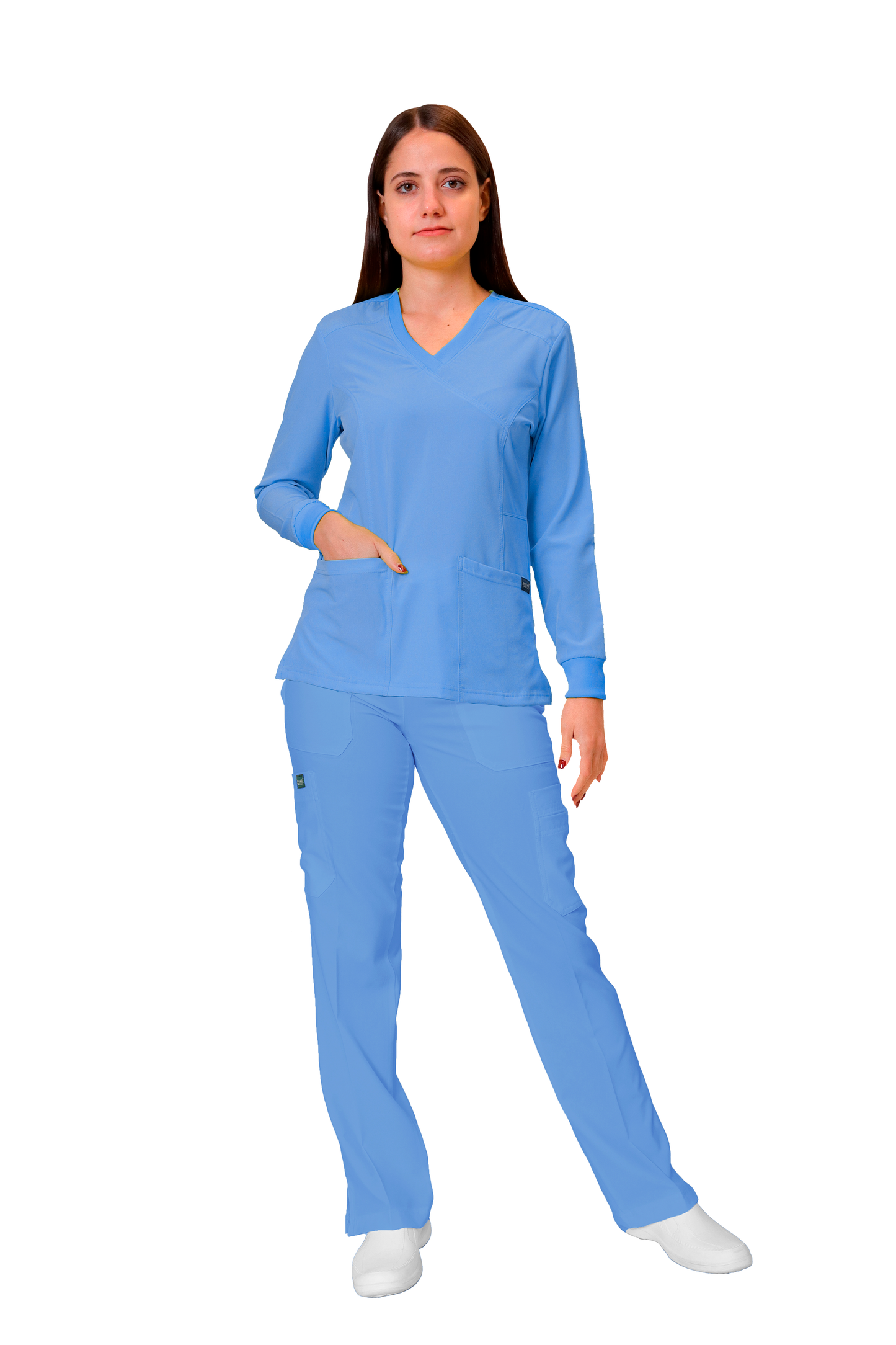 CONJUNTO EV-16 TATITA MANGA LARGA DAMA- PANTALÓN RECTO CON RIB EV-121