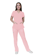 Cargar imagen en el visor de la galería, CONJUNTO EV-04 TATITA DAMA- PANTALÓN RECTO CON RIB EV-121
