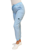 Cargar imagen en el visor de la galería, PANTALONES COLOR CELESTE DAMA EV-120-125
