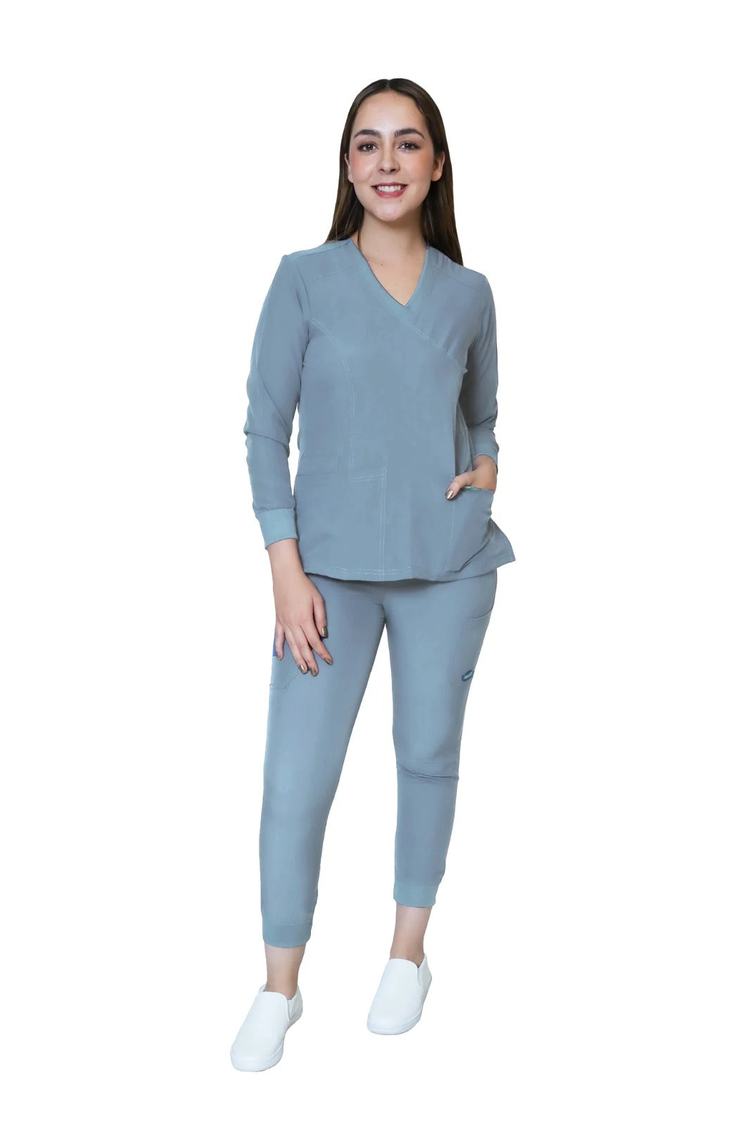 CONJUNTO EV-16 TATITA MANGA LARGA CON PANTALÓN JOGGER DAMA 3XG Y 4XG