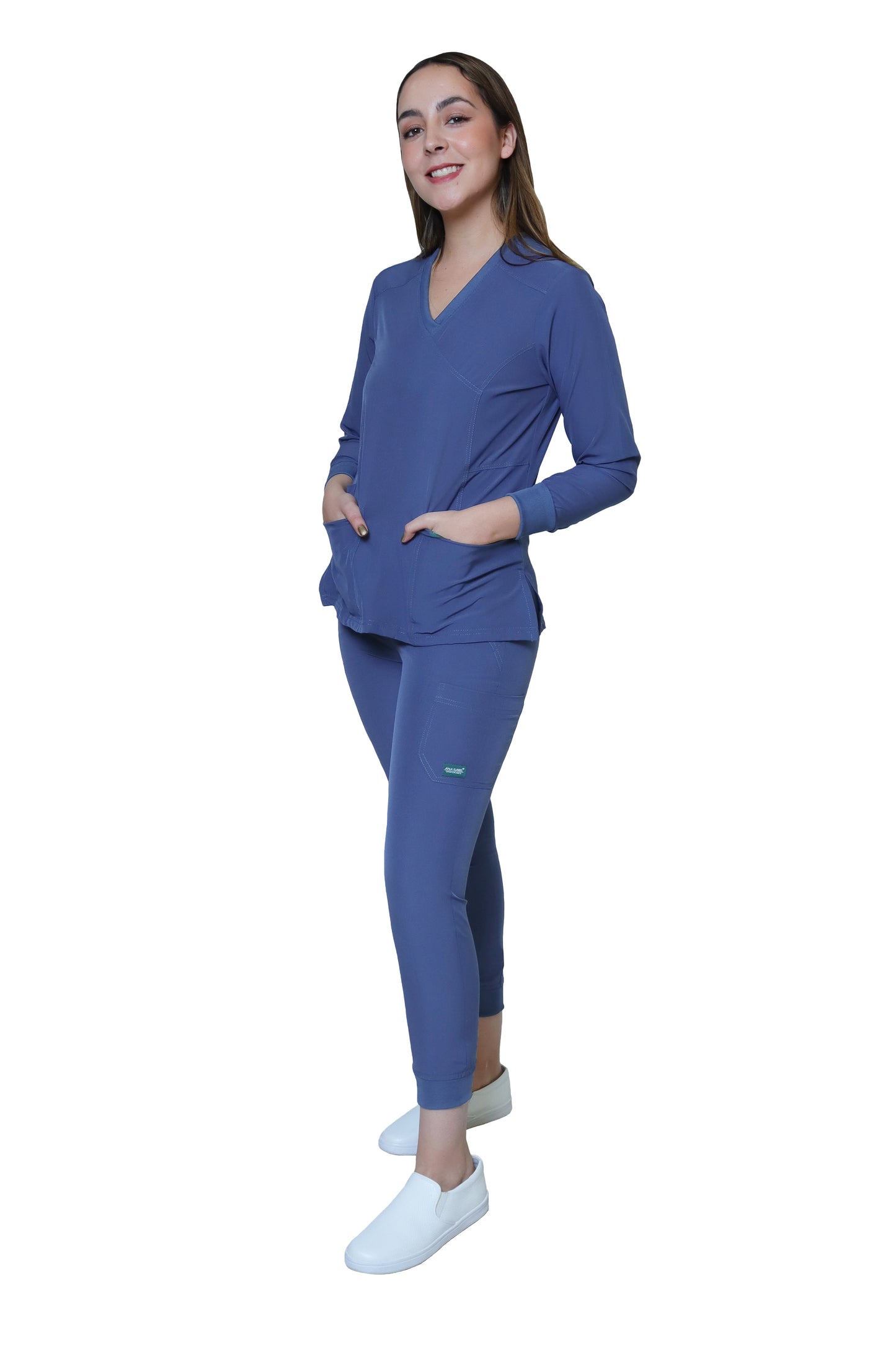 CONJUNTO EV-16 TATITA MANGA LARGA CON PANTALÓN JOGGER DAMA 3XG Y 4XG