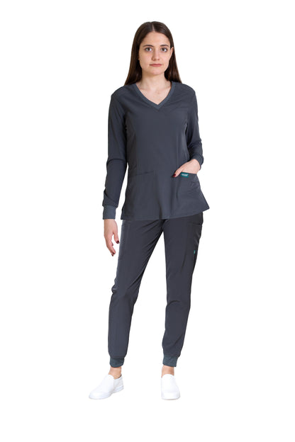 CONJUNTO EV-16 TATITA MANGA LARGA CON PANTALÓN JOGGER DAMA 3XG Y 4XG