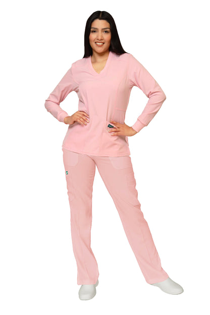 CONJUNTO EV-16 TATITA MANGA LARGA DAMA- PANTALÓN RECTO CON RIB EV-121