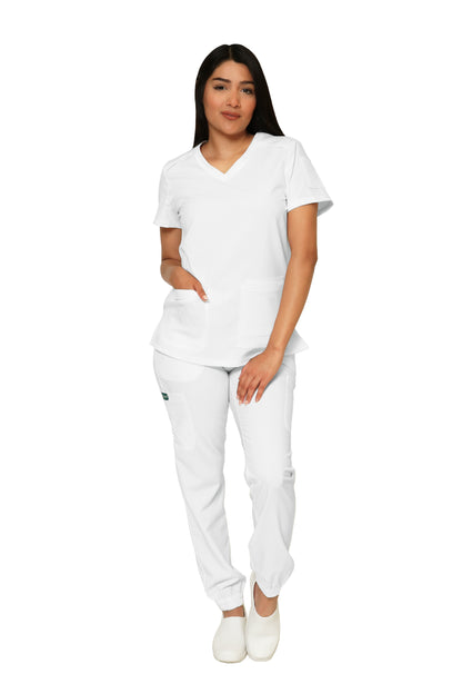 CONJUNTOS COLOR BLANCO CON PANT JOGGER DAMA EV-01-02-03-04-16-18-19-20-22-24-30