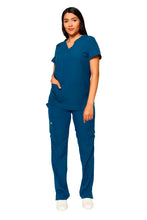 Cargar imagen en el visor de la galería, CONJUNTO EV-22 LUCY DAMA- PANTALÓN RECTO CON RIB EV-121
