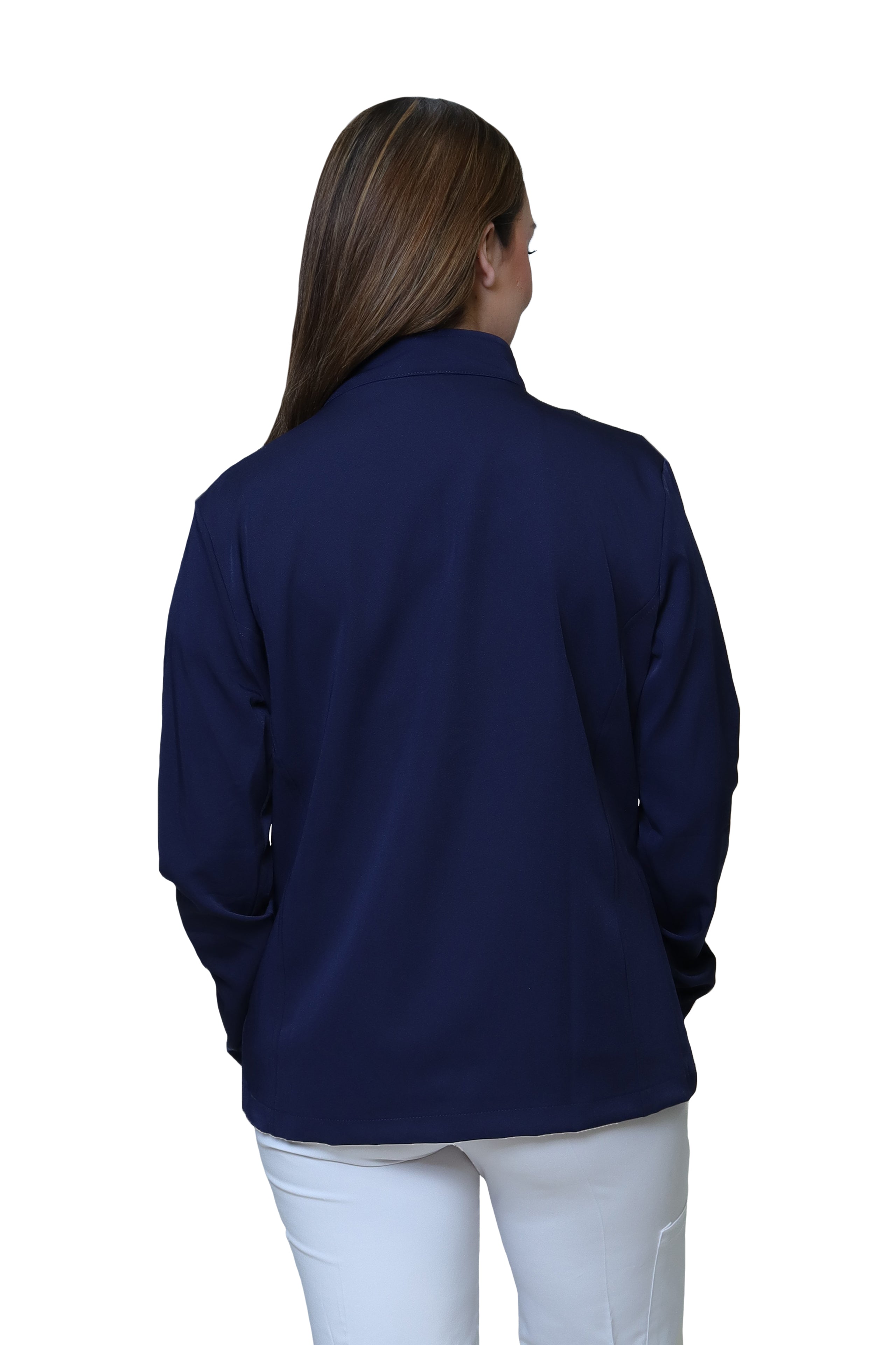 KIT Estudiantes - Chamarra Fit Jacket Extra Gruesa y Conjunto Quirúrgico con Pant Recto Doble Stretch Repelente a fluidos para Dama