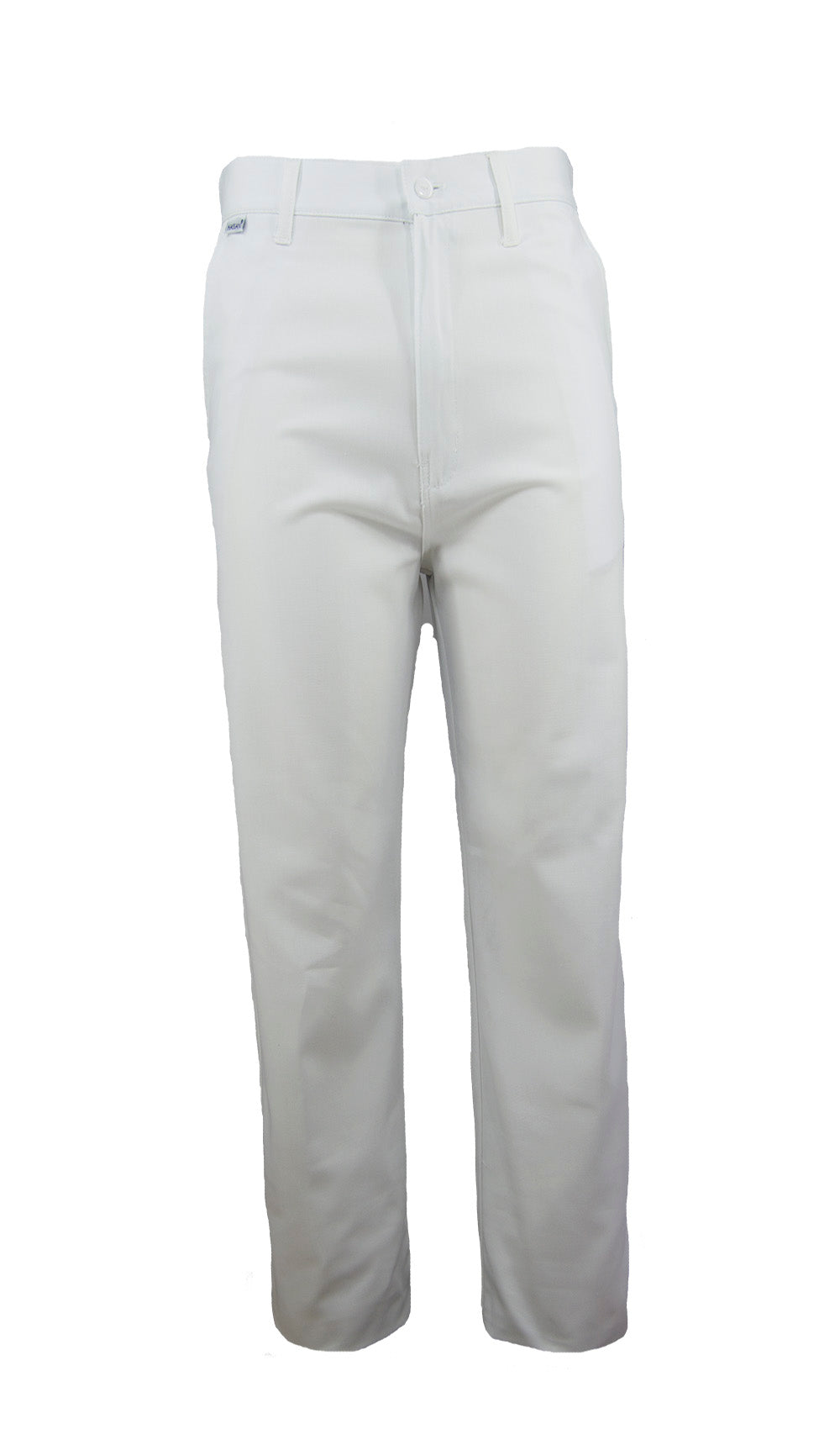 PANTALÓN DE GABARDINA HA-17R Blanco - con  TECNOLOGÍA REPELENCIA - CABALLERO