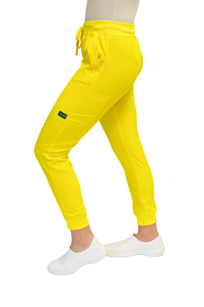 Conjunto SET Filipina y Pantalón JOGGER EV-23 Vania REPELENTE A FLUIDOS-Color YELLOW Dama-Ana Isabel Uniformes