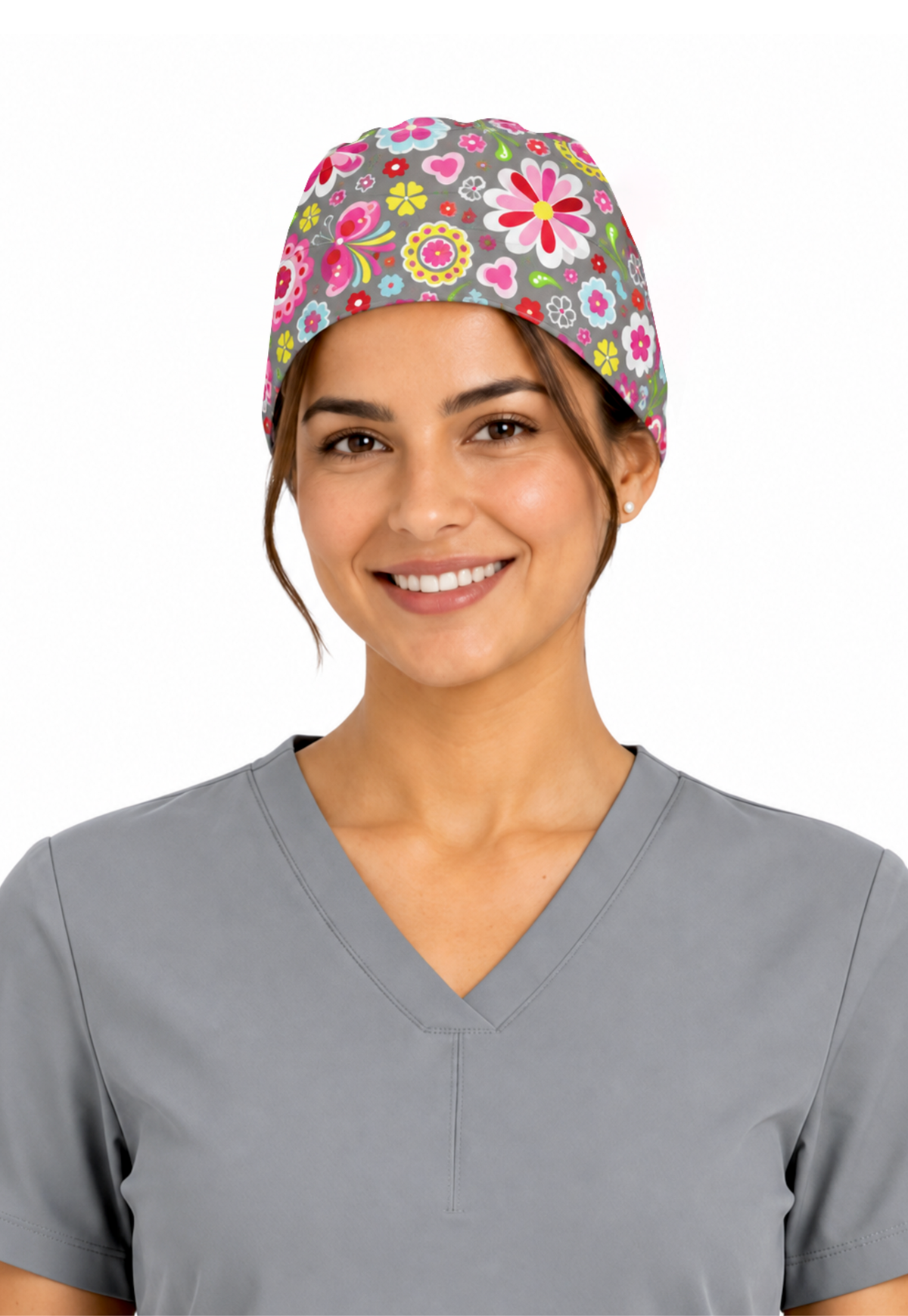 Gorro Quirúrgico Lavable TELA DOBLE STRETCH REPELENTE - UNITALLA y UNISEX COLOR ESTAMPADO 3 - JP-19