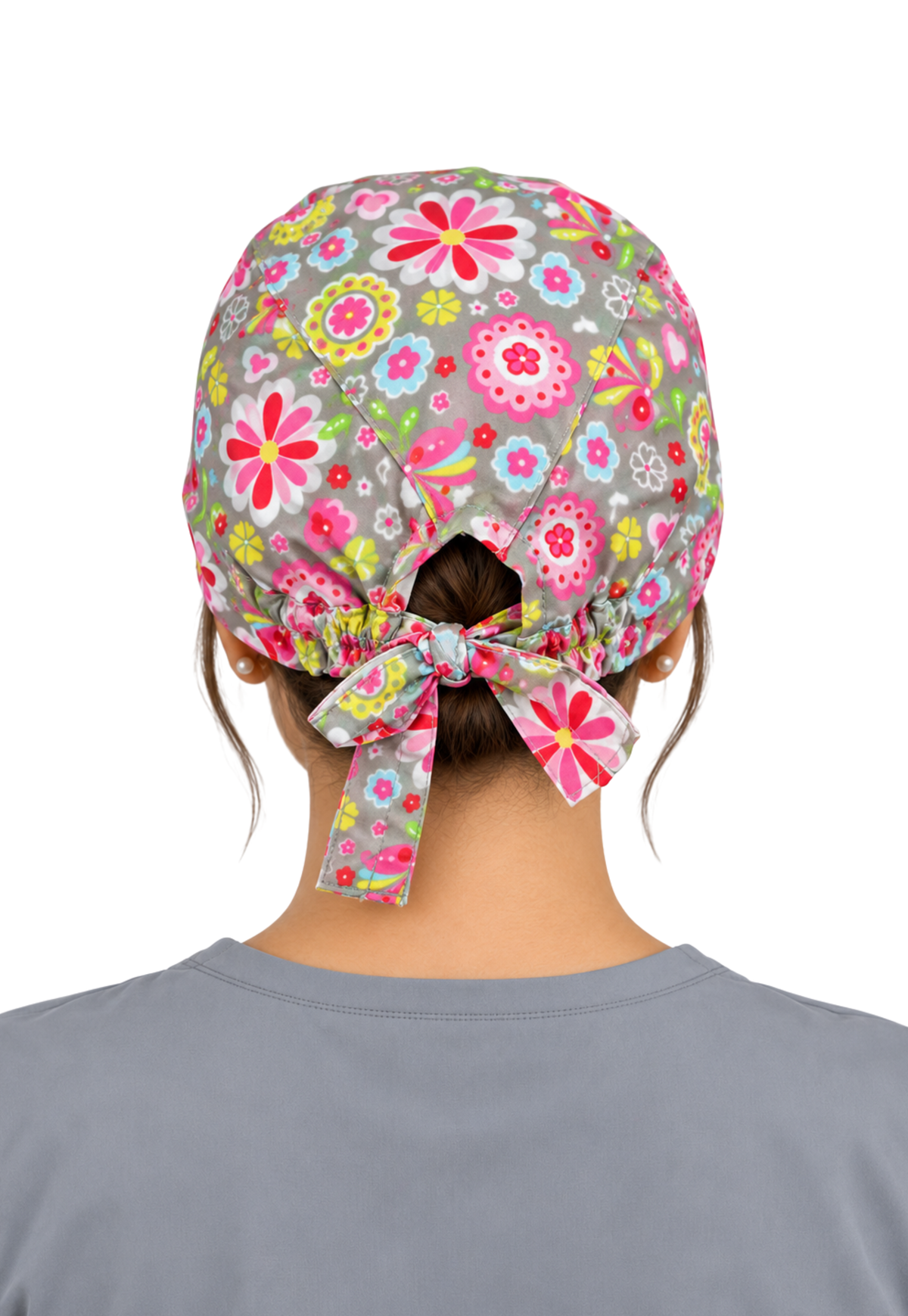 Gorro Quirúrgico Lavable TELA DOBLE STRETCH REPELENTE - UNITALLA y UNISEX COLOR ESTAMPADO 3 - JP-19