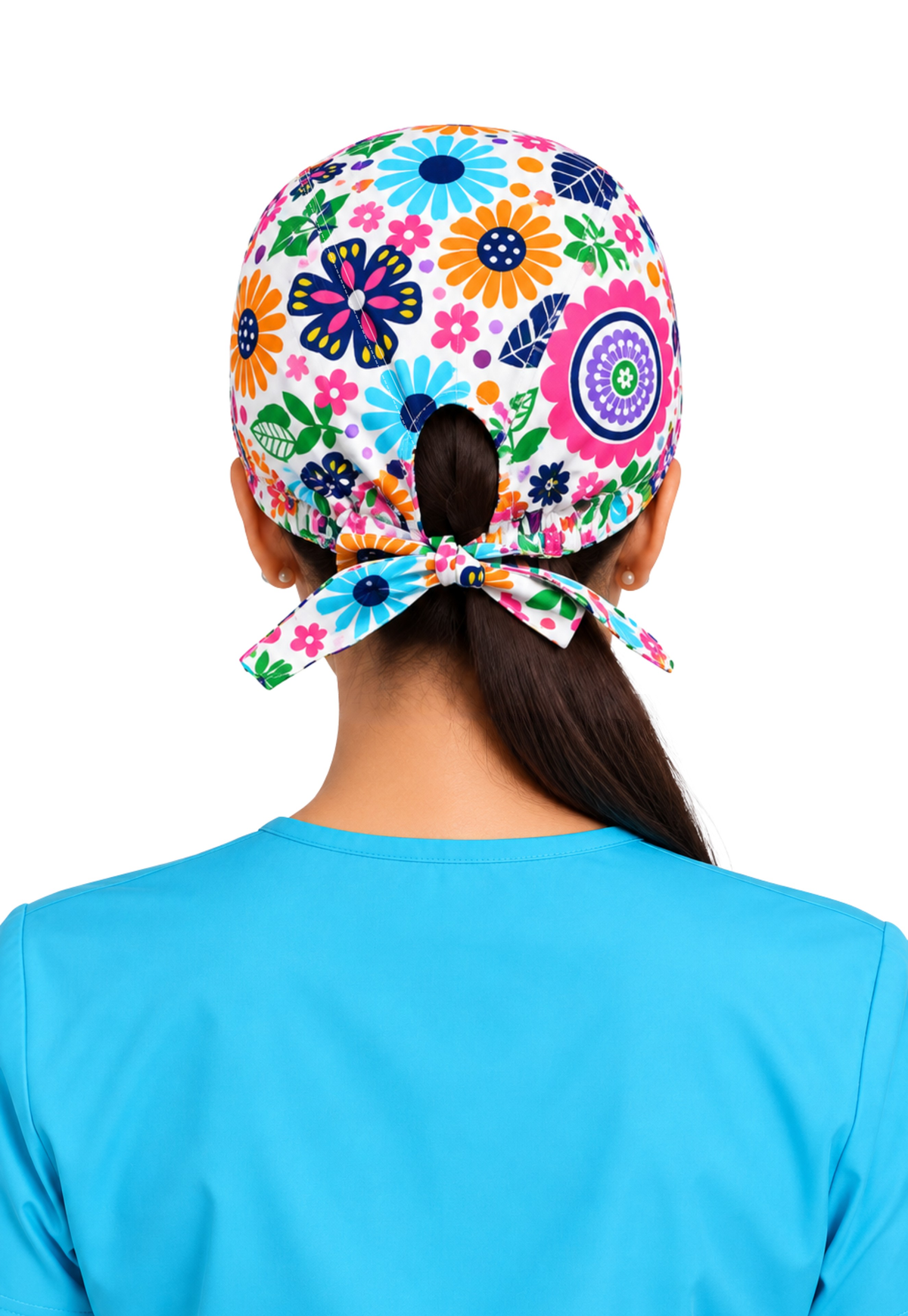 Gorro Quirúrgico Lavable TELA DOBLE STRETCH REPELENTE - UNITALLA y UNISEX COLOR ESTAMPADO 2 - JP-19