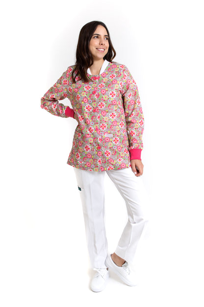 WARM UP Chamarra Médica - Salida de Hospital - para Dama - KA-38 KAREN MEDICAL FASHION