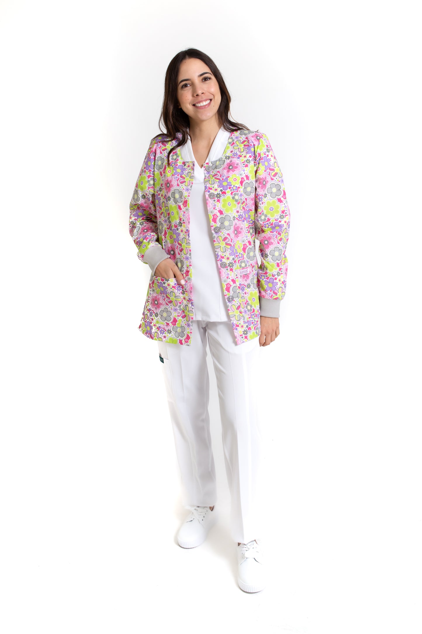 WARM UP Chamarra Médica - Salida de Hospital - para Dama - KA-38 KAREN MEDICAL FASHION