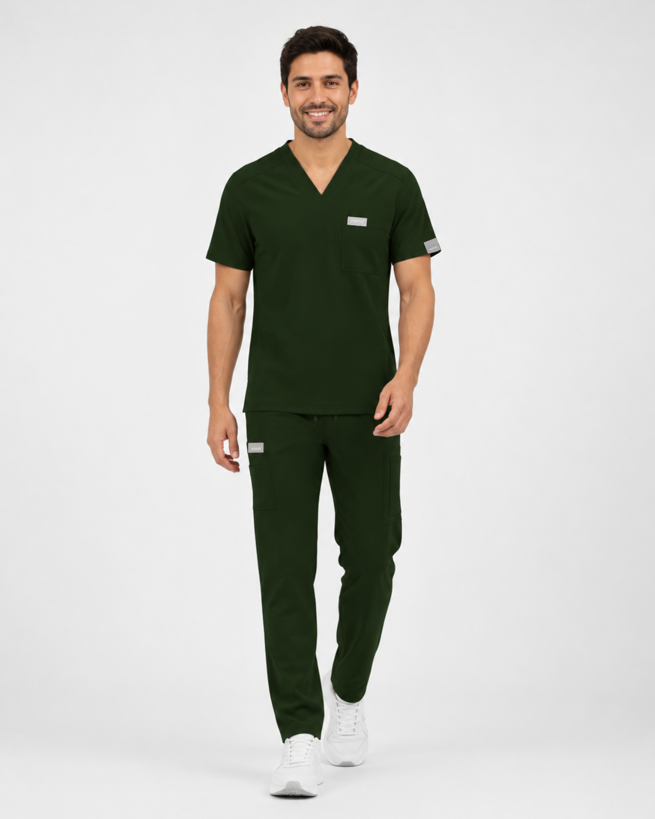 CONJUNTO LGC-02 HOMBRE - TELA TIPO LICRA - ETIQUETA GRIS CABALLERO
