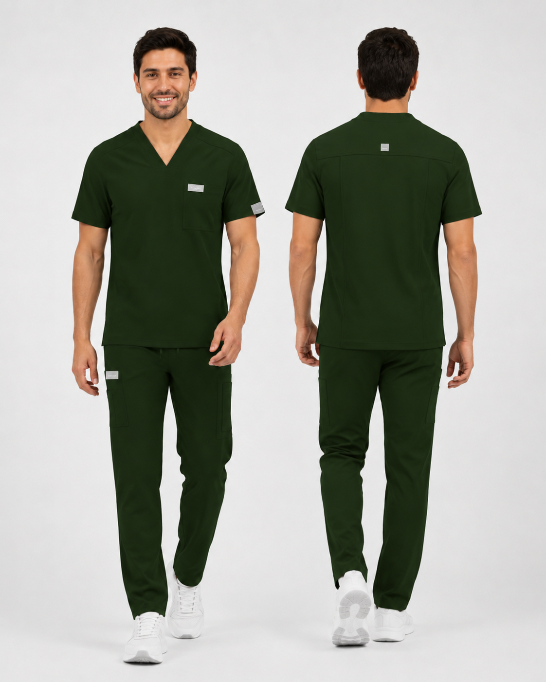 CONJUNTO LGC-02 HOMBRE - TELA TIPO LICRA - ETIQUETA GRIS CABALLERO