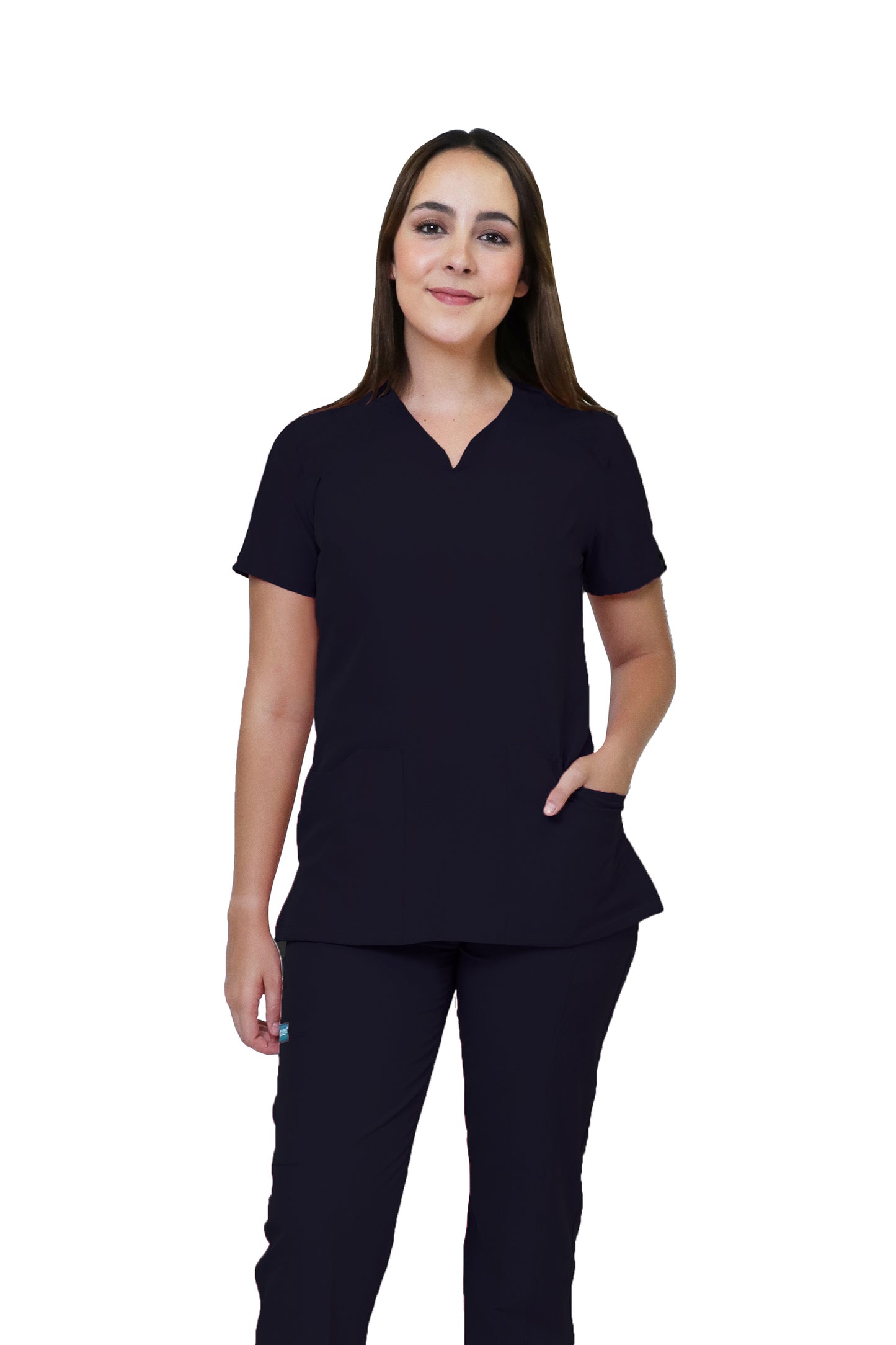 Conjunto SET Filipina y Pantalón JOGGER EV-24 KITTY REPELENTE A FLUIDOS-Color NEGRO Dama-Ana Isabel Uniformes
