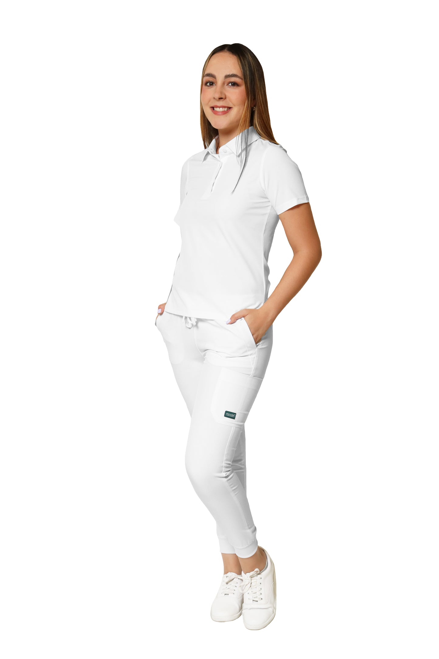 CONJUNTO PD-01 PLAYERA TIPO POLO CON PANTALÓN JOGGER DAMA