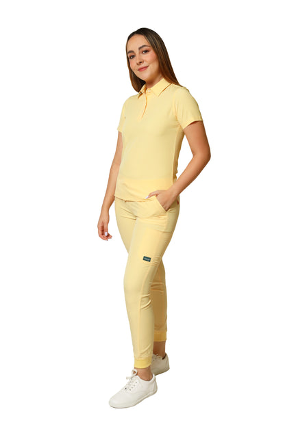 CONJUNTO PD-01 PLAYERA TIPO POLO CON PANTALÓN JOGGER DAMA