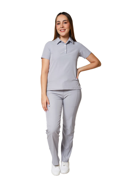 CONJUNTO PD-01 DAMA PLAYERA TIPO POLO- STRETCH REPELENTE
