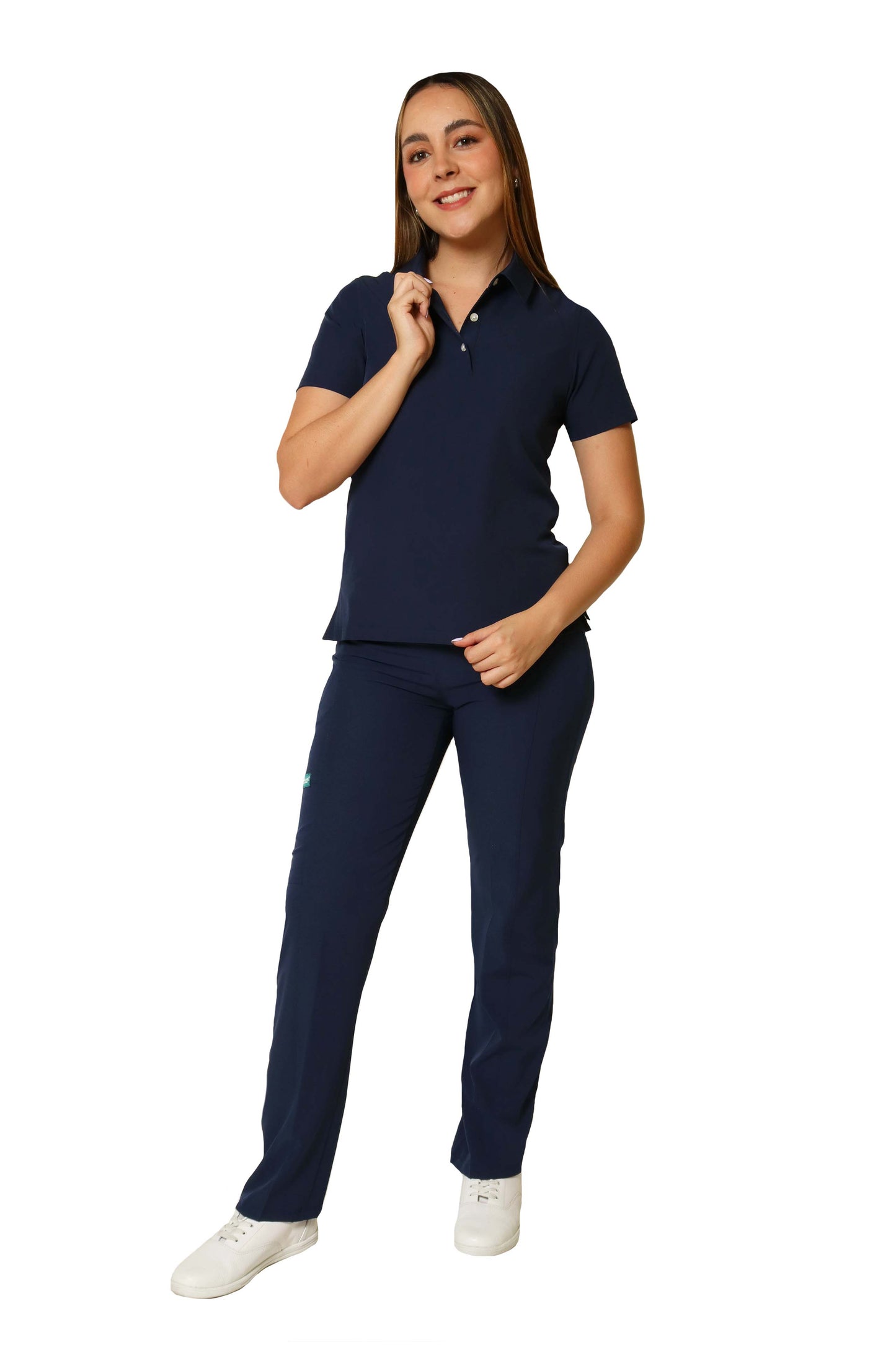 CONJUNTO PD-01 DAMA PLAYERA TIPO POLO- STRETCH REPELENTE