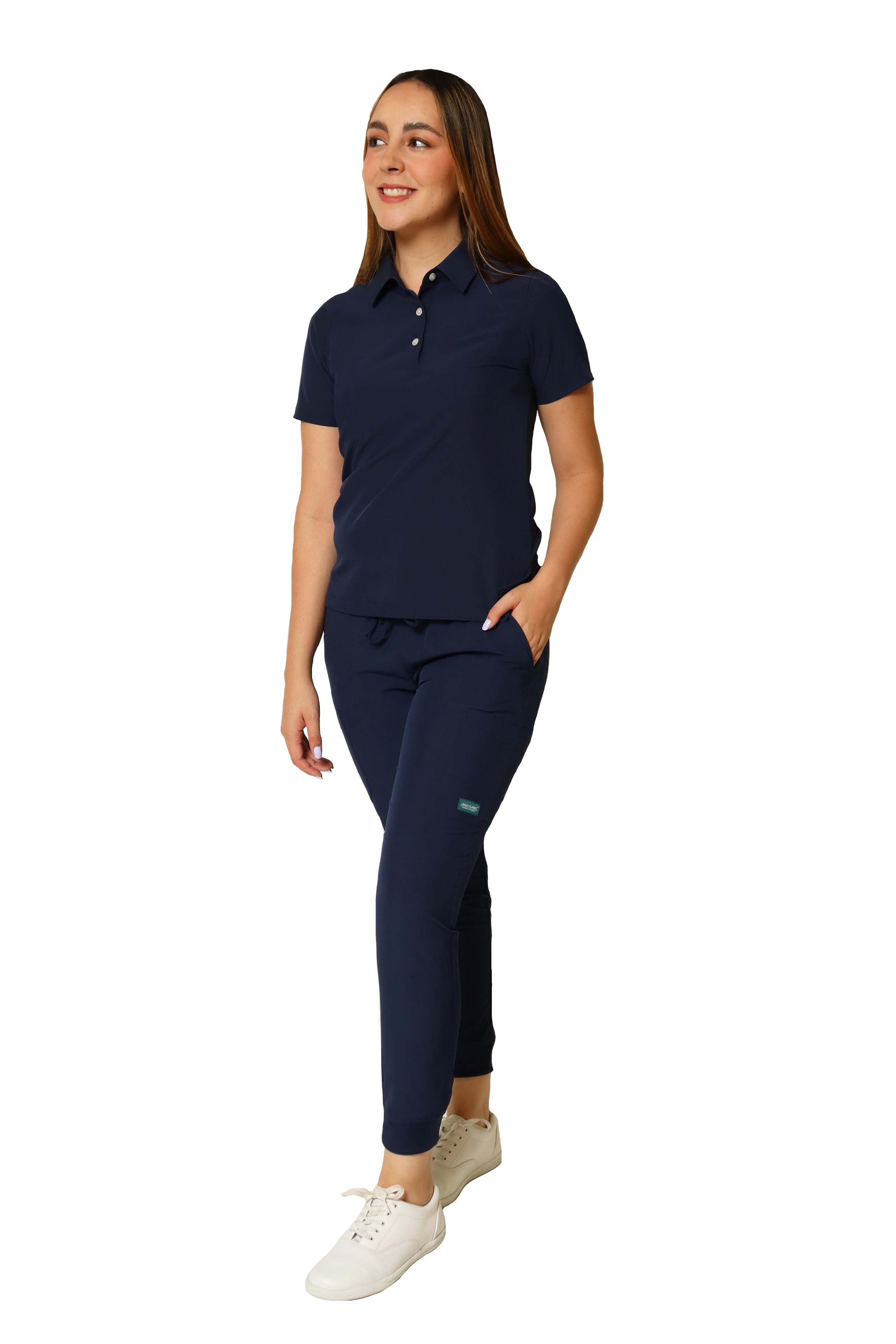 CONJUNTO PD-01 PLAYERA TIPO POLO CON PANTALÓN JOGGER DAMA
