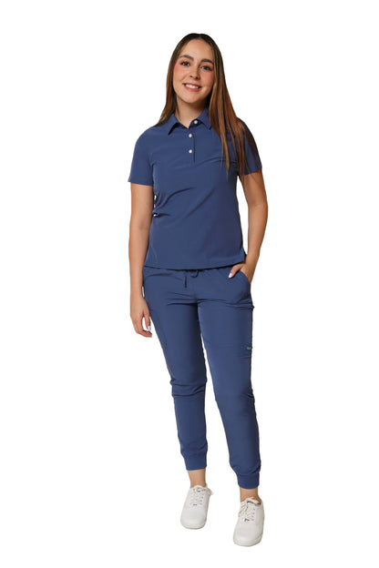 CONJUNTO PD-01 PLAYERA TIPO POLO CON PANTALÓN JOGGER DAMA
