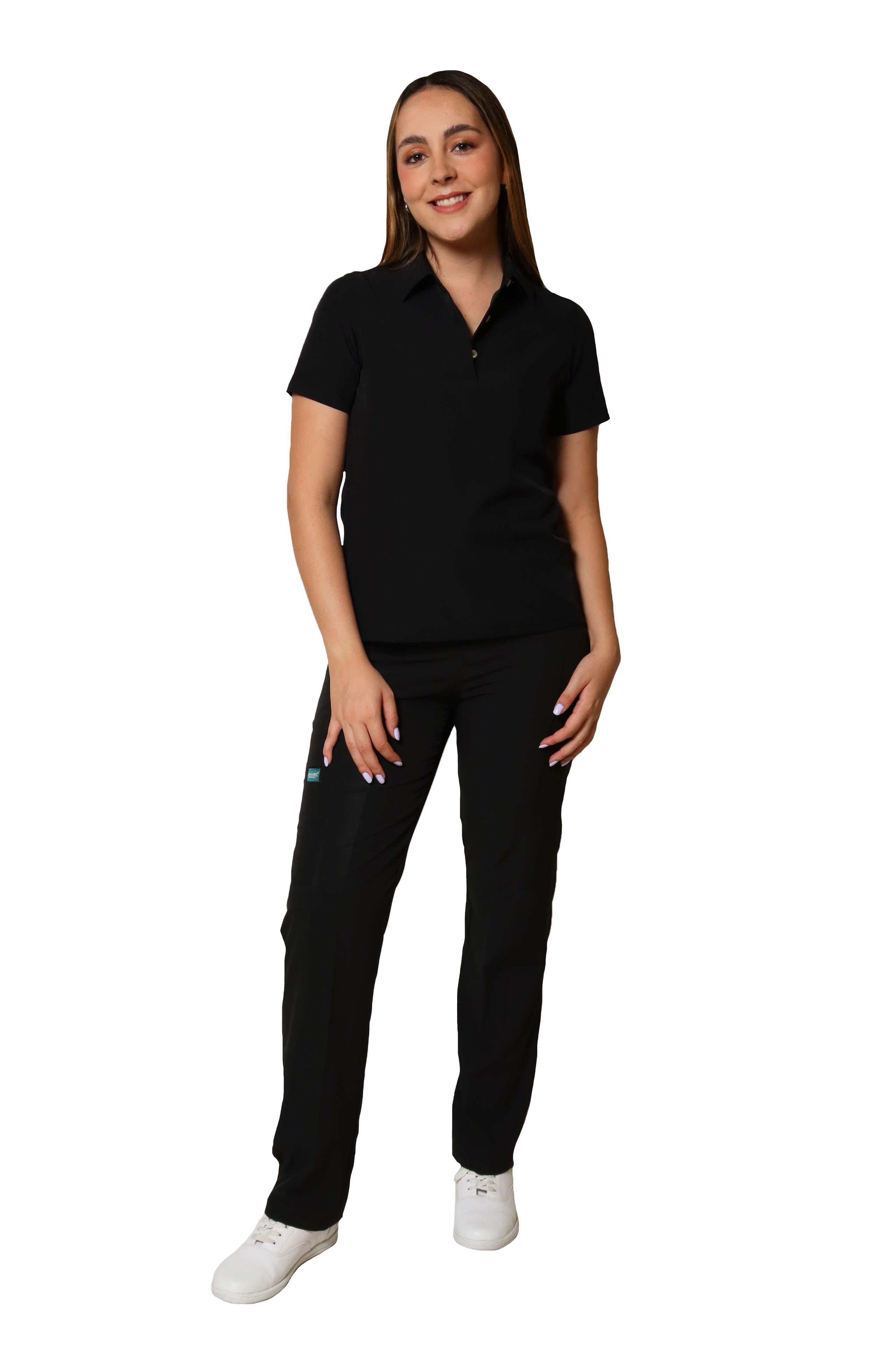 CONJUNTO PD-01 DAMA PLAYERA TIPO POLO- STRETCH REPELENTE