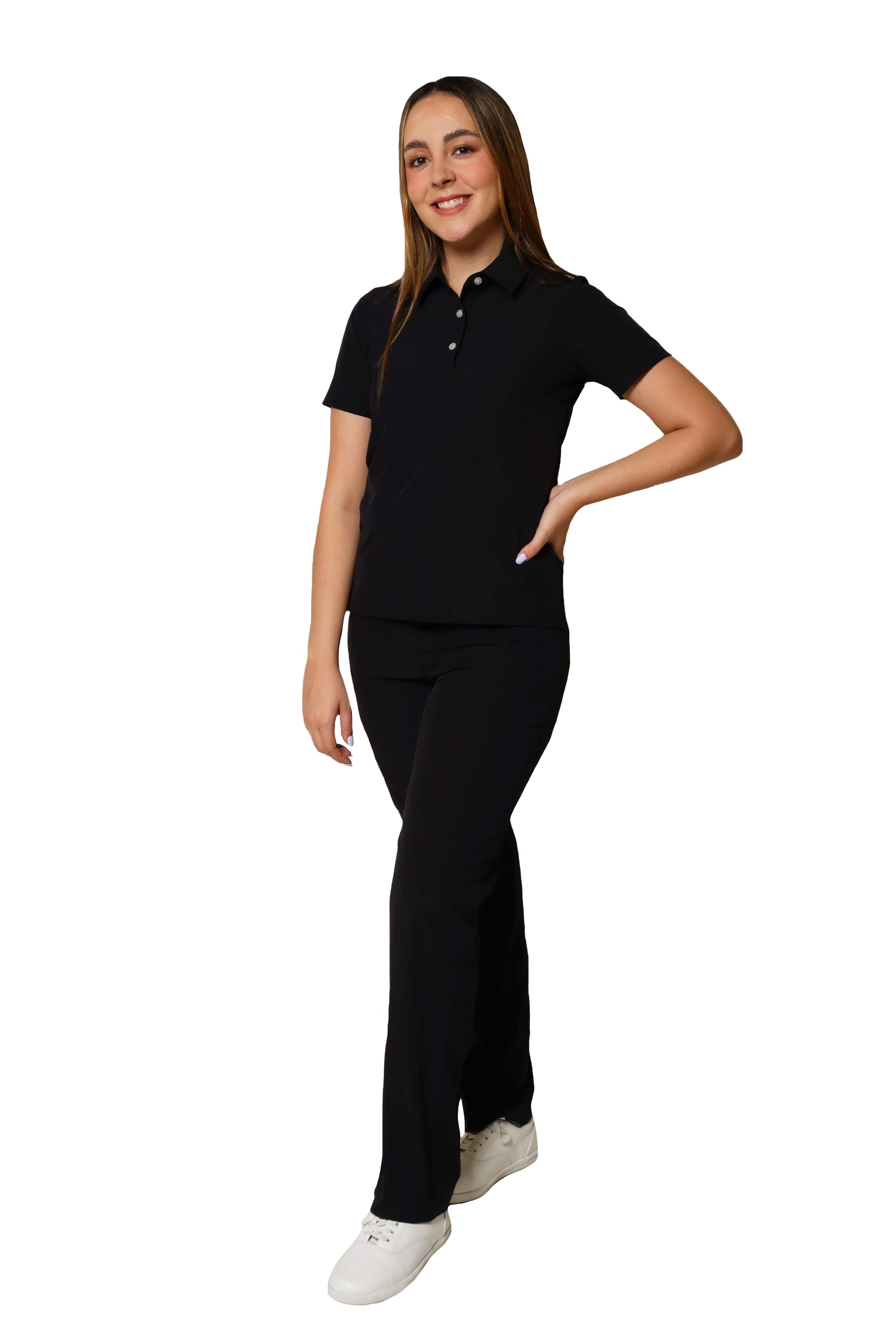 CONJUNTO PD-01 DAMA PLAYERA TIPO POLO- STRETCH REPELENTE