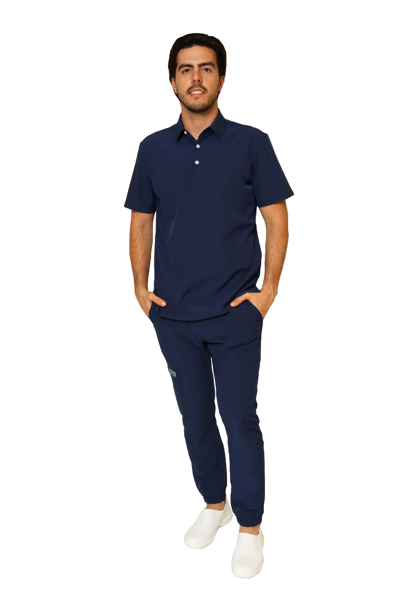 Azul Eléctrico Combinar Pantalon Azul Marino Hombre Casual