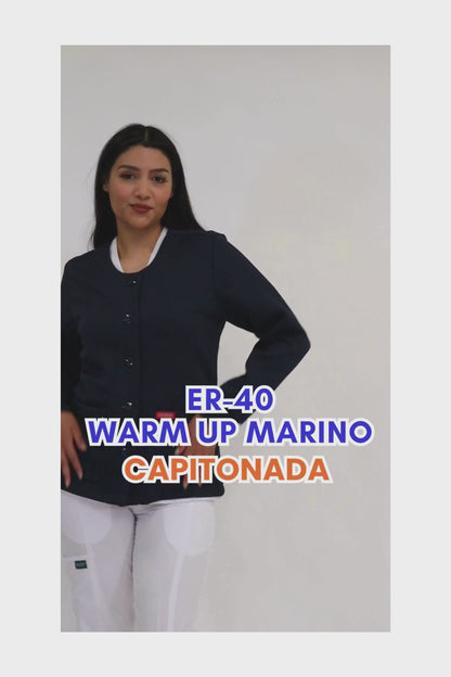WARM UP Capitonado Chamarra Médica - Salida de Hospital - para Dama - ER-40 - ANA ISABEL UNIFORMES