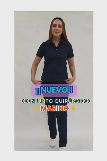 CONJUNTO PD-01 DAMA PLAYERA TIPO POLO- STRETCH REPELENTE