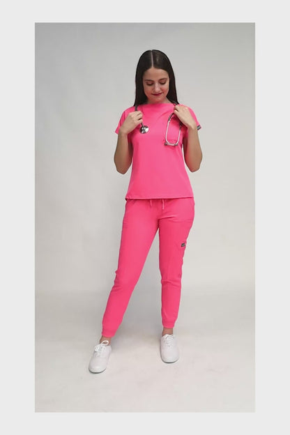 CONJUNTOS COLOR PINK CON PANT JOGGER DAMA EV-04-20-23