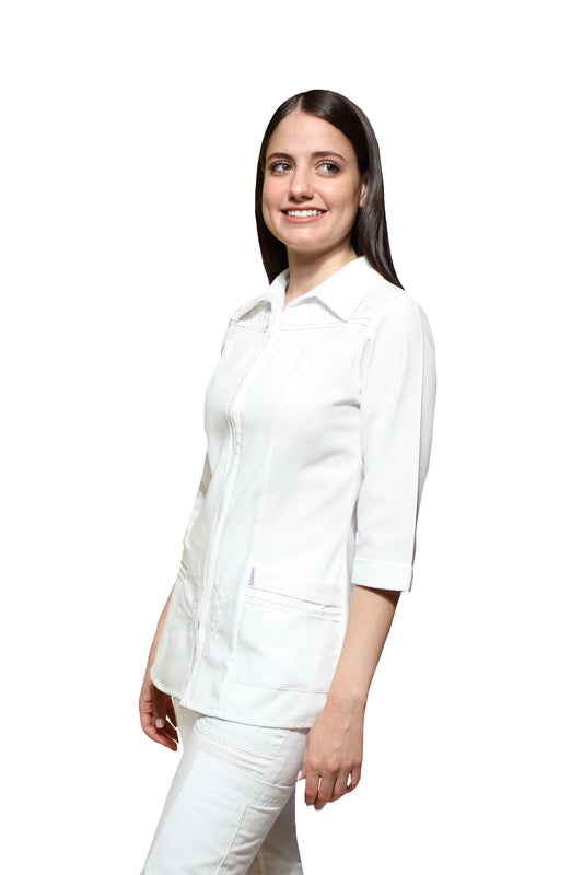 Filipina Top  AI-154 ALFORZAS II DAMA - Color BLANCO