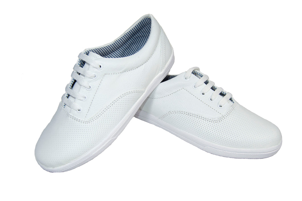 Calzado AI-220-Zapato de Dama tipo Tennis-Color Blanco-Ana Isabel Uniformes