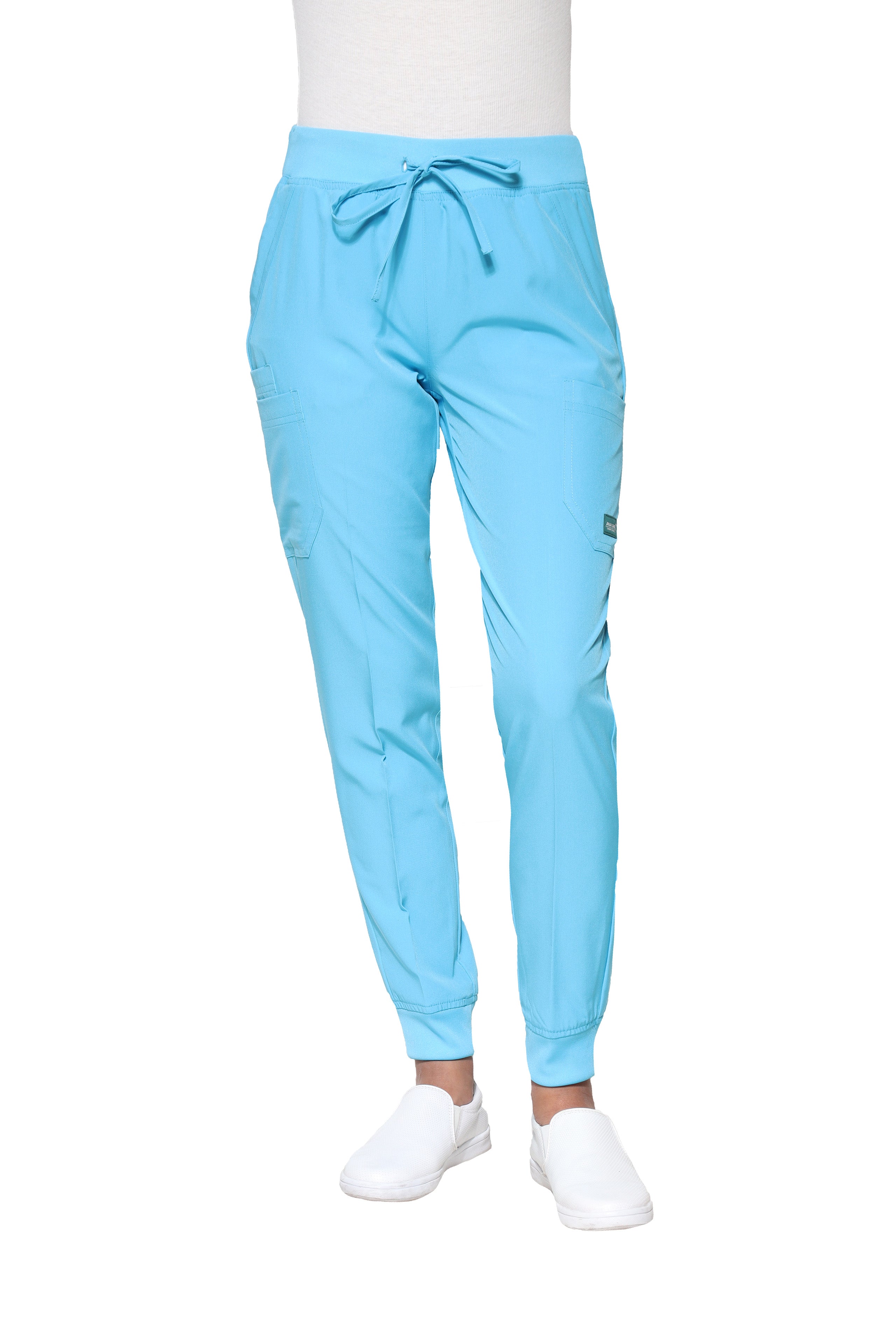Conjunto SET Filipina y Pantalón JOGGER EV-03 Nani REPELENTE A FLUIDOS-Color AQUA Dama-Ana Isabel Uniformes