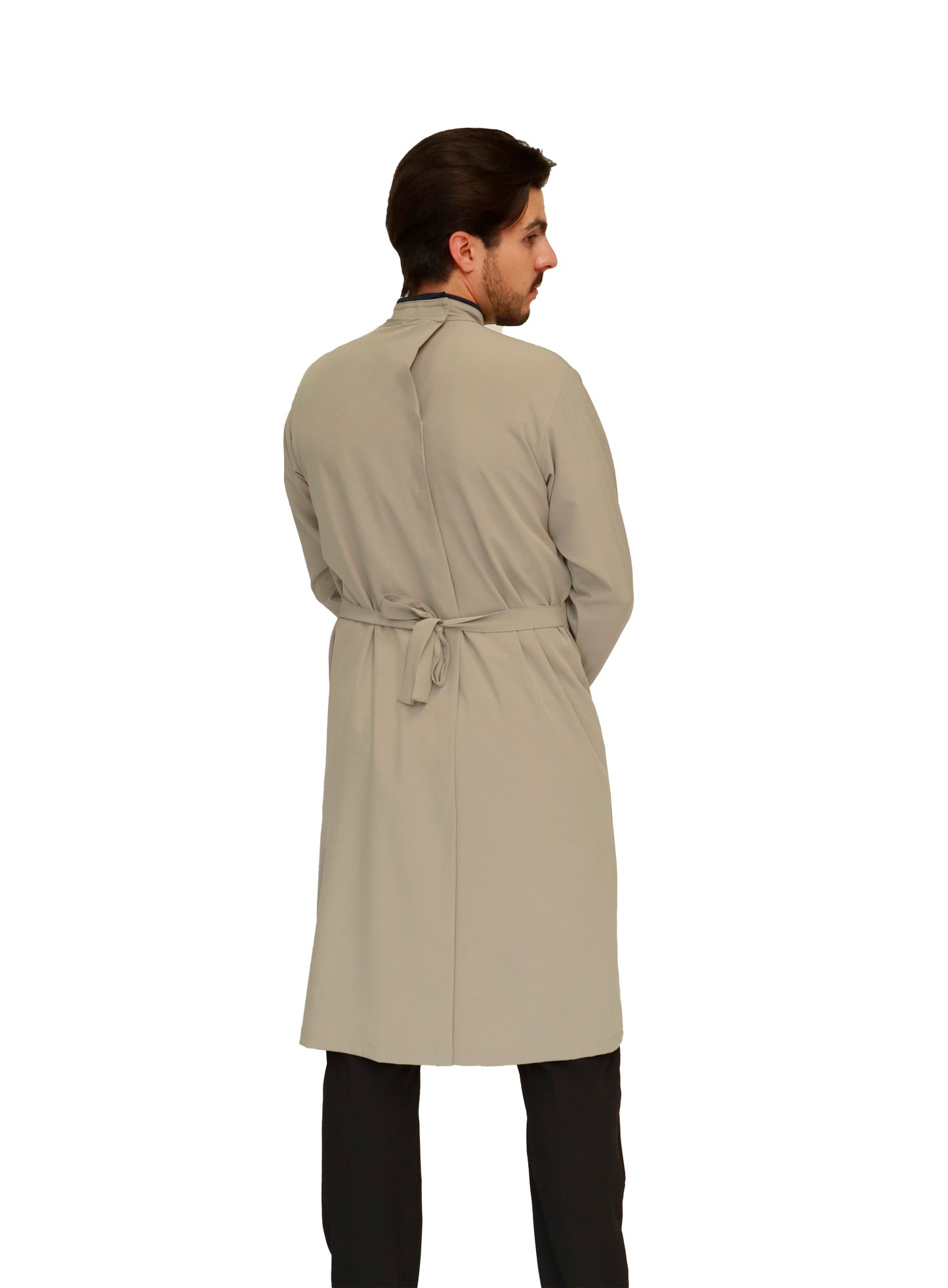 Bata Médica Quirúrgica COAT LINE de HOMBRE - DOBLE STRETCH con REPELENTE A FLUIDOS para HOMBRE - EA-08-COATLINE HOMBRE