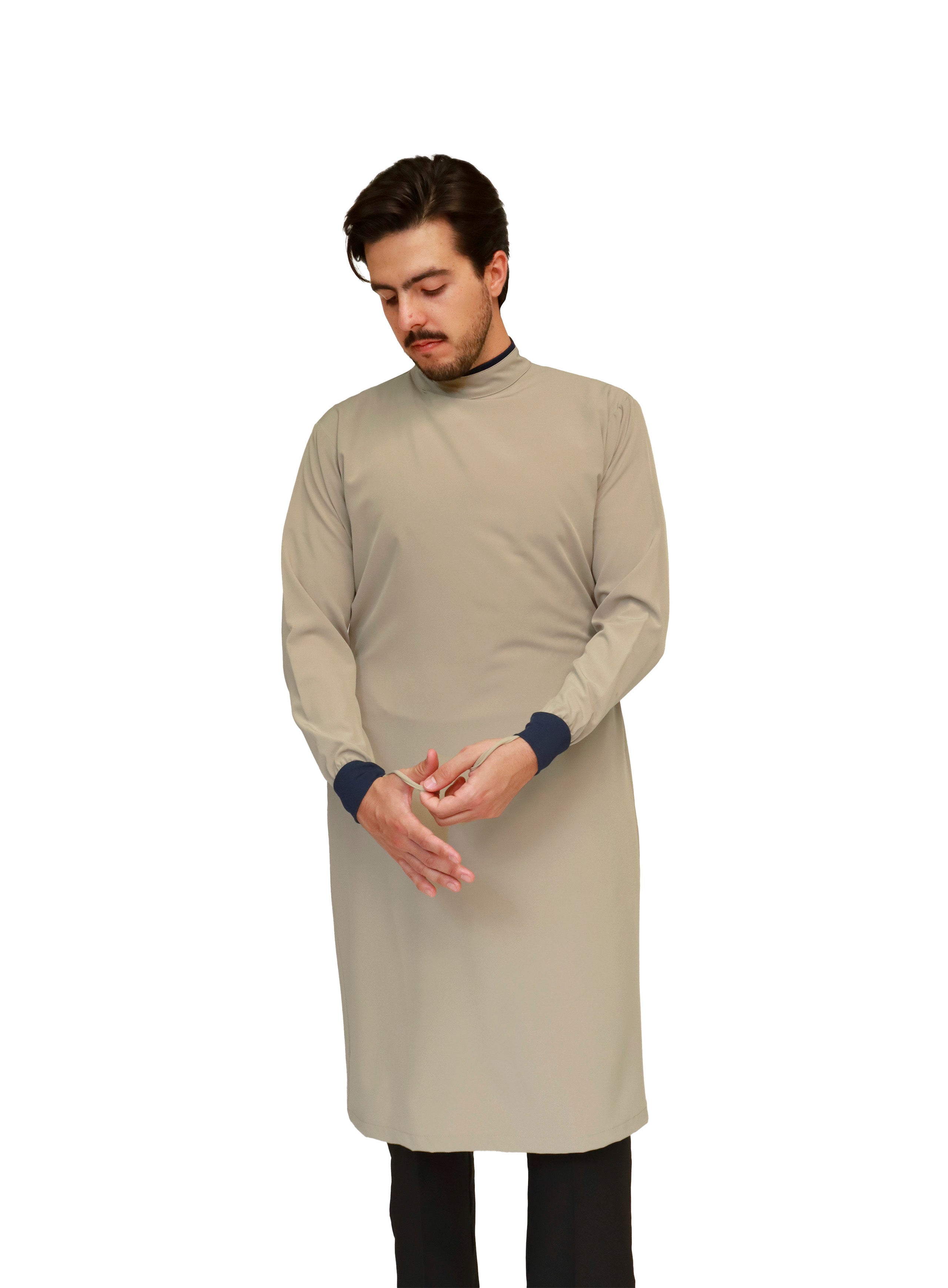 Bata Médica Quirúrgica COAT LINE de HOMBRE - DOBLE STRETCH con REPELENTE A FLUIDOS para HOMBRE - EA-08-COATLINE HOMBRE