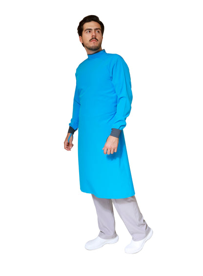Bata Médica Quirúrgica COAT LINE de HOMBRE - DOBLE STRETCH con REPELENTE A FLUIDOS para HOMBRE - EA-08-COATLINE HOMBRE