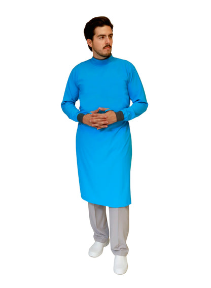 Bata Médica Quirúrgica COAT LINE de HOMBRE - DOBLE STRETCH con REPELENTE A FLUIDOS para HOMBRE - EA-08-COATLINE HOMBRE