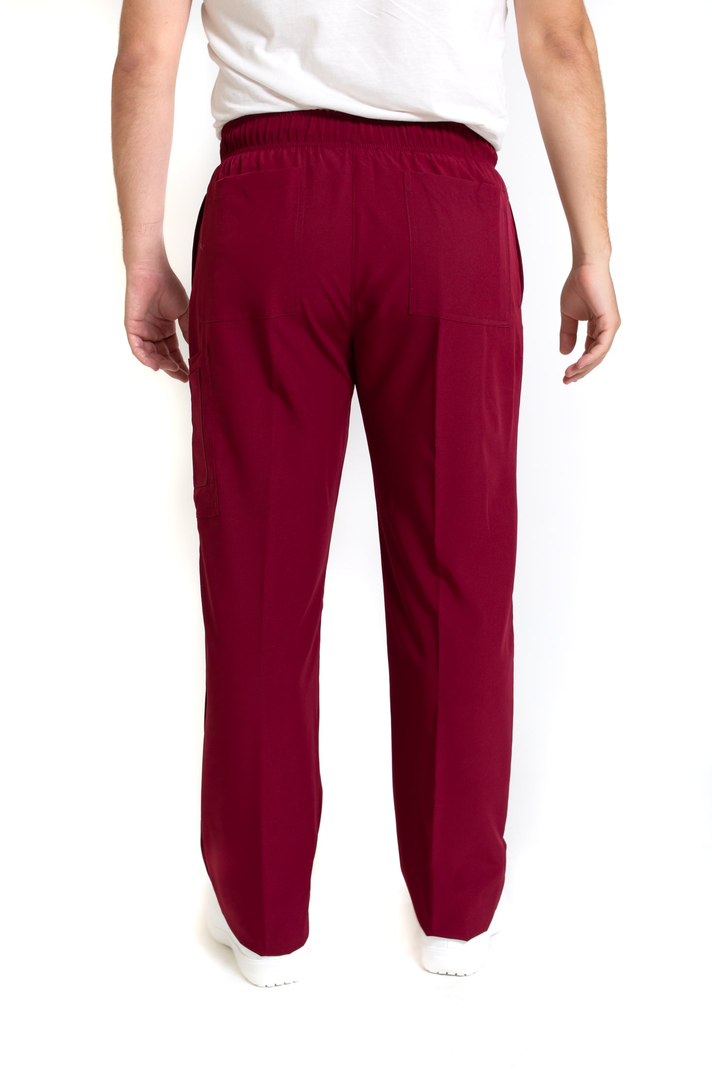 Conjunto SET Filipina y Pantalón EA-02 REPELENTE A FLUIDOS-Color VINO HOMBRE-HASSAN Uniformes